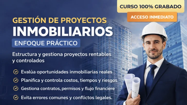 Gestión de proyectos inmobiliarios – enfoque práctico